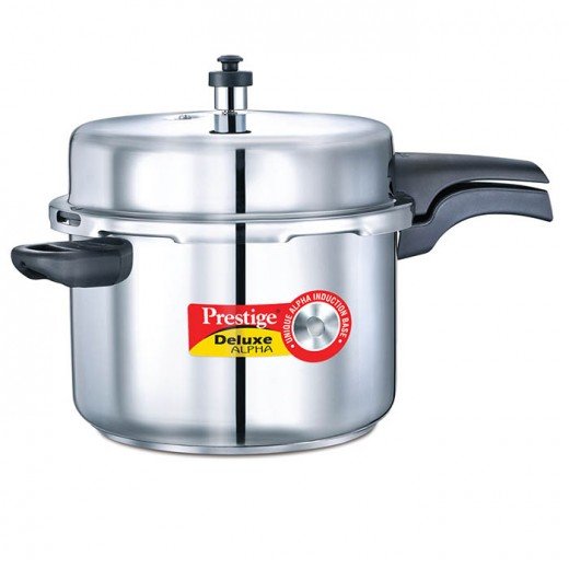 Prestige Stainless Steel Deluxe Pressure Cookers - Alpha Base 8 Lit